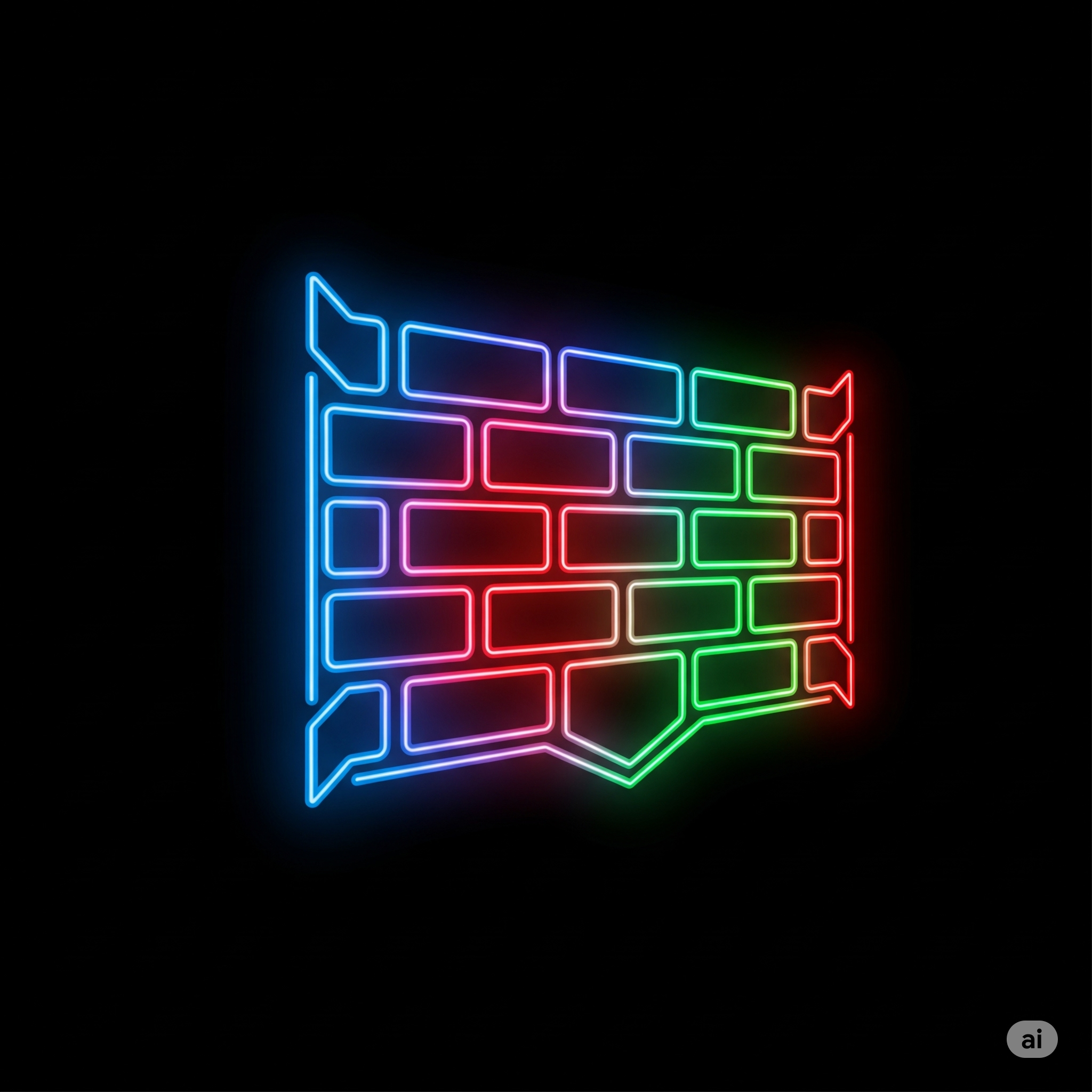 Icono de firewall abstracto